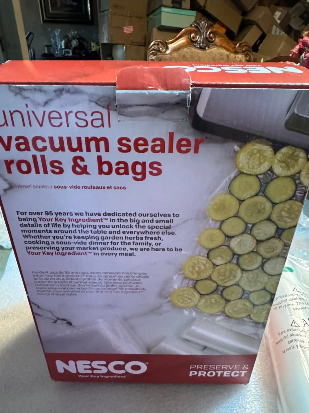 Enesco White Vacuum Sealer Rolls & Bags Pack